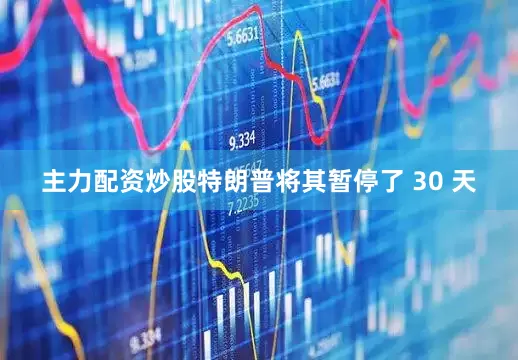 主力配资炒股特朗普将其暂停了 30 天