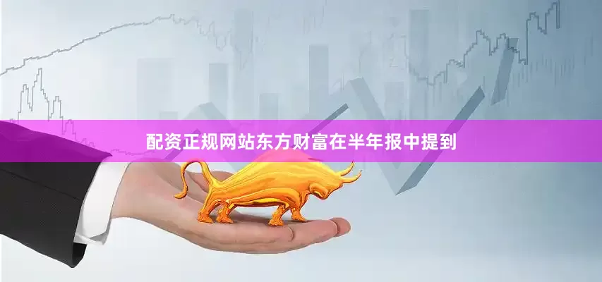 配资正规网站东方财富在半年报中提到